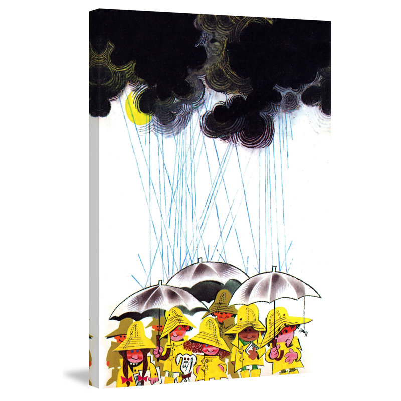 Heavy Rain - Painting on Canvas, 76cm H x 51cm W