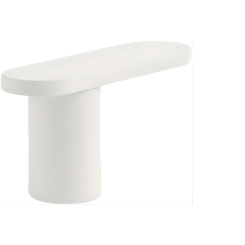 2" Bar Knob, 1", Snow (White)
