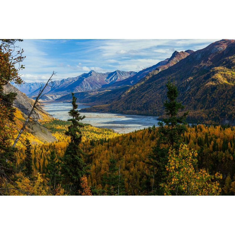 Matanuska River Valley - Photographie sur toile tendue, H 8 po x l 12 po