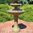 Traditional 4-Tier Eggshell Resin 4-Tier Outdoor Water Fountain
