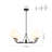 4-light Dimmable Opal Glass Globe Chandelier-403814952