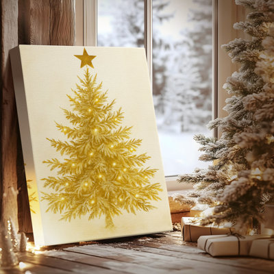 Twilight of Golden Whisper-Premium Gallery Wrapped Canvas