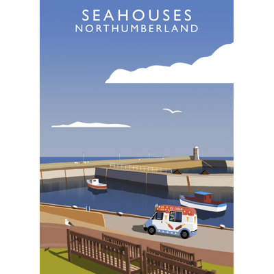 'Seahouses' 1 Piece Wall Art