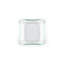 Vaisselle en verre 3,5 po x 3,5 po x H: assiette carrée profonde en verre transparent de 1,25 po 3 oz (ensemble de 6)