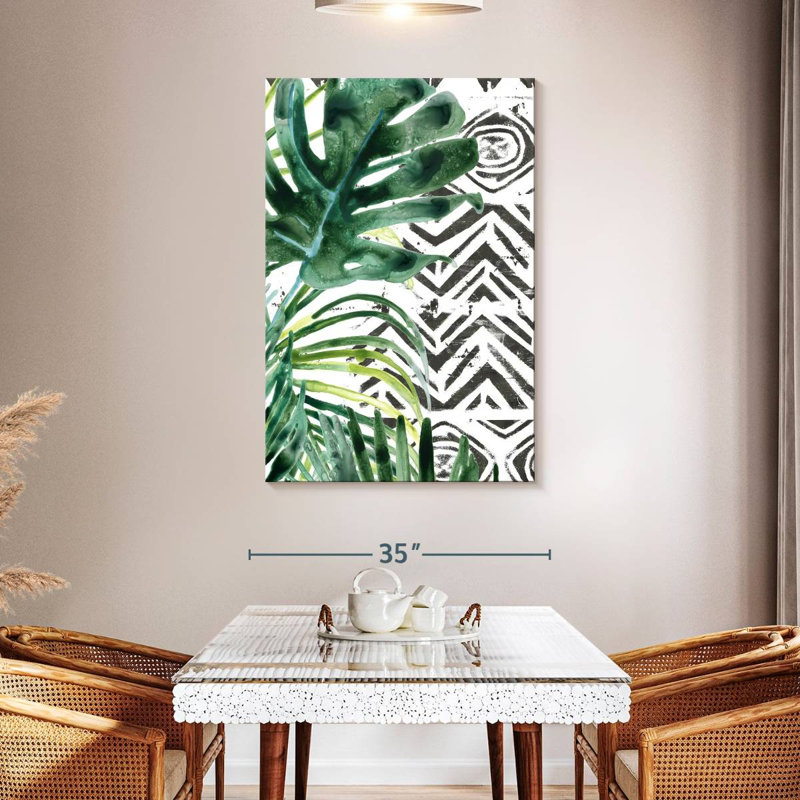 Harnek Palm Pattern II, 48" H x 32" W
