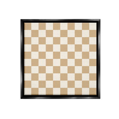 " Neutral Checkered Pattern " by Carrie Cantwell