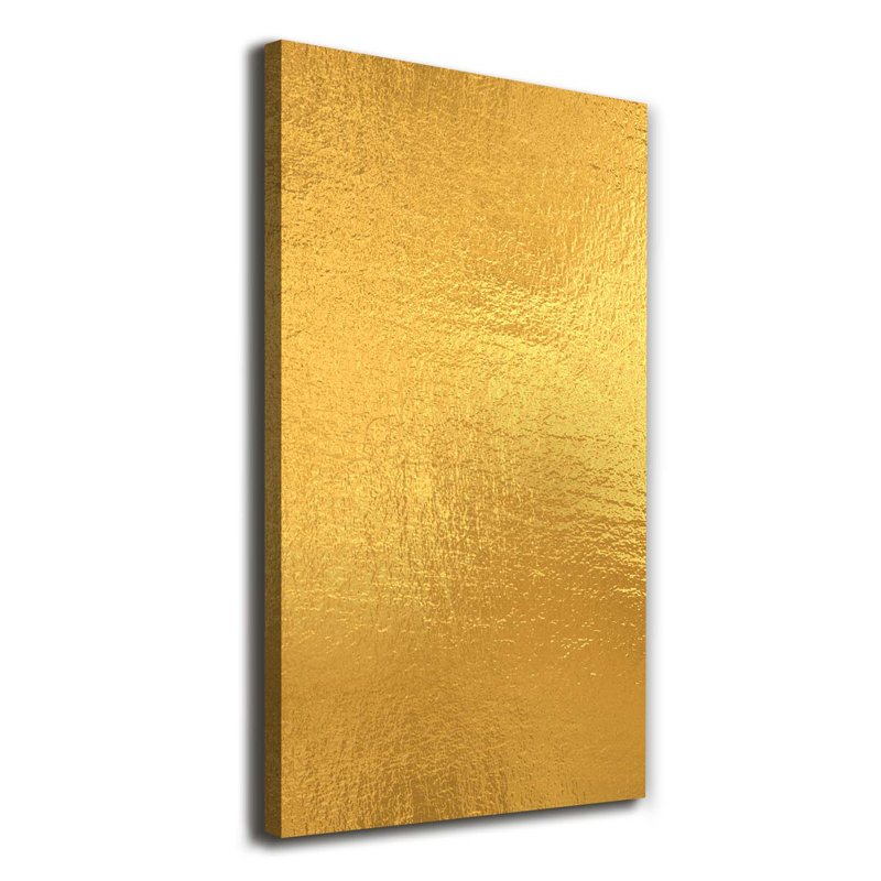 Golden Foil Background - Wrapped Canvas Print