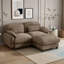 Canapé d'angle 2 places avec pouf amovible-367335574