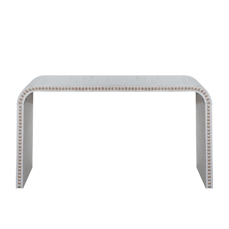 Washed White Console Table