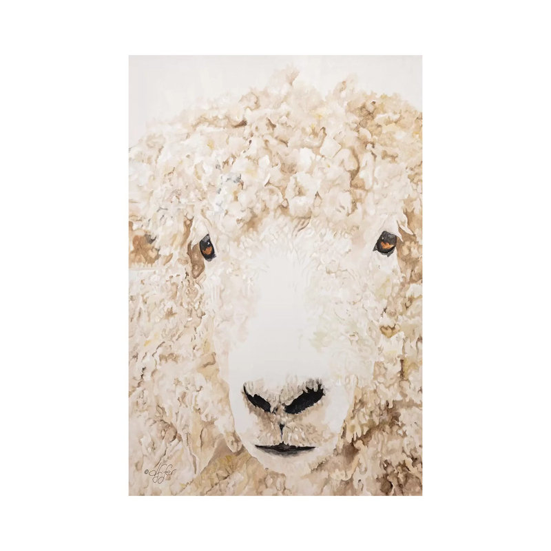 Woolly by Diane Fifer - Wrapped Canvas Painting, 20.32 cm H x 30.48 cm W
