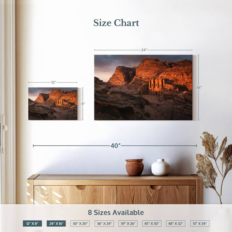 Adella Ancient Ad Deir Ruins, 16" H x 24" W