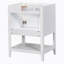 Base de meuble-lavabo, armoire de rangement avec portes et tablette ouverte