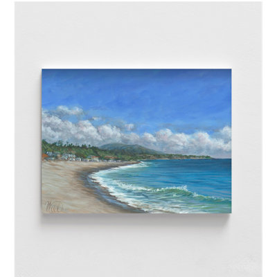 San Juan Capistrano à Dana par William Thompson, décor de plage californienne, art de salon tropical, décor de cabane côtière, art mural d'été