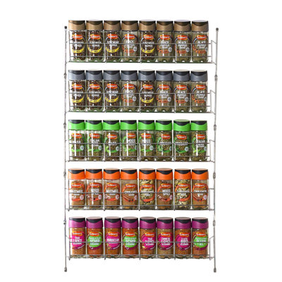 Spice Rack with Adjustable Racks