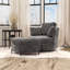 Fauteuil d'appoint pivotant avec repose-pieds de rangement-1025068756