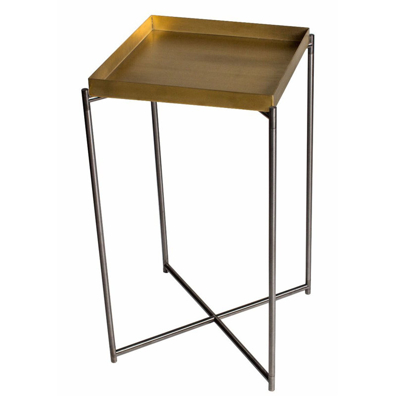 Bedell Plant Stand, Brass, Gun Metal