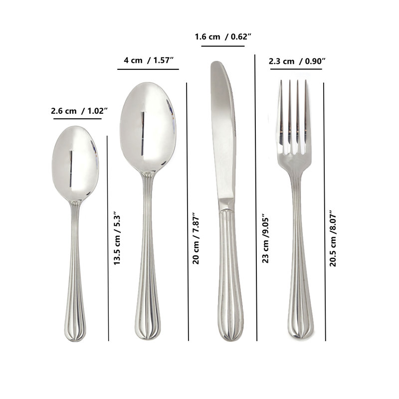 Ensemble de couverts Renoir, service pour 4, Argent argent