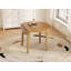 Table de salle à manger extensible ronde pour 2 à 4 personnes, table de salle à manger pliante en bois avec taille réglable, conception peu encombrante pour les petits appartements et les salles à manger-1381522446