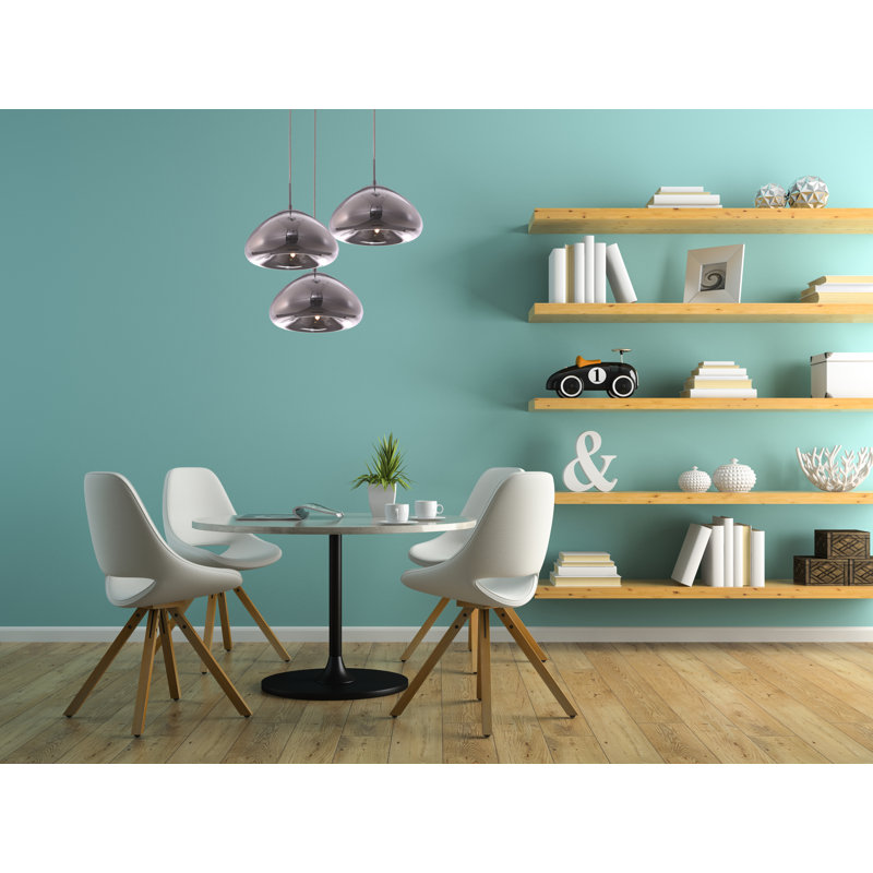 Luminaire suspendu pour dôme simple 1 lumières Gwenda, Chrome, H 68 po x l 11 po x P 11 po