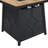 Fire Pit Table, 28-Inch Square 40,000 BTU Auto-Ignition Propane Gas Firepit With Waterproof Cover-2103645713
