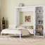 Grand lit escamotable mural avec tablettes, blanc-653426139-653426138