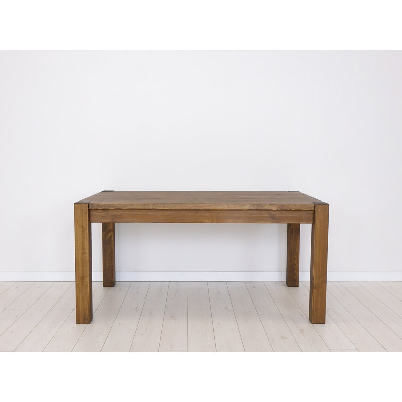 Desmon Pine Solid Wood Dining Table, 140cm - 90cm W x 78cm D