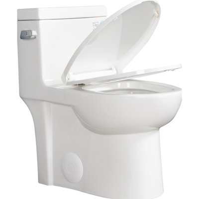 Toilet Tank Lid Only - White Stylish Bathroom Addition Easy Install Elegance Touch Setup