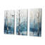 «Blue and White Forest Winter Harmony II», ensemble de décoration murale forêt-107772534-107772537