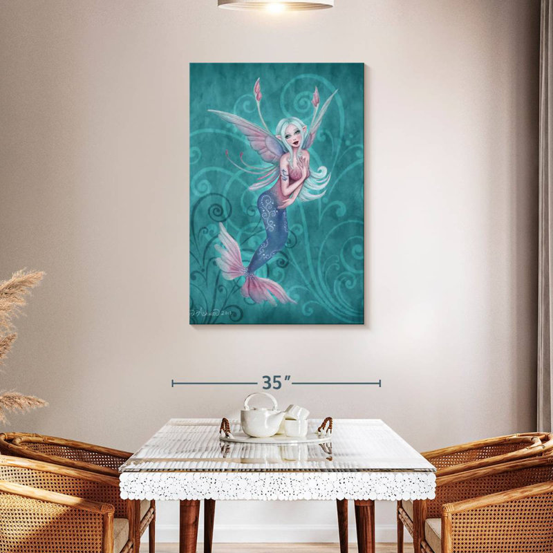 Fée Kelan Sprite corail, H 45 po x l 30 po