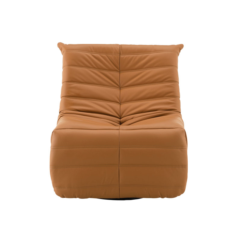 Faux Leather Glider Recliner, Swivel Recliner