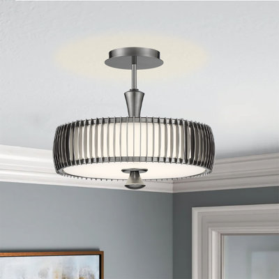 Plafonnier semi-encastré 1 lumière 17,5 po