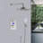 Mendoza Intelligent Chrome Shower Set Digital Display Modern Thermostatic Control