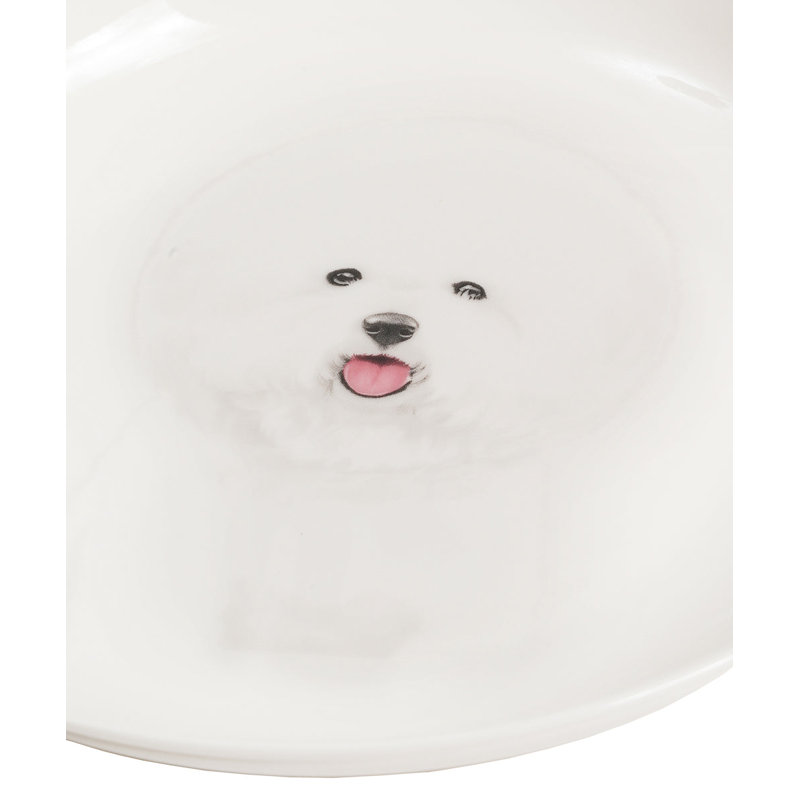 Ensemble de 8 assiettes en porcelaine - Bichon
