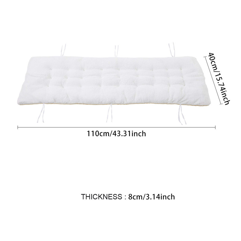 Thicken Sherpa Fleece Lounge Cushion with Non-slip Bottom