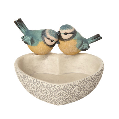 Boîte à oiseaux en résine multicolore à motif de ressorts 6,5 po 