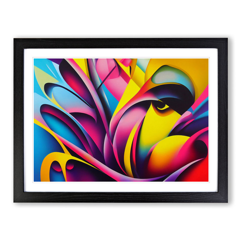 Graffiti Vol.1 - Single Picture Frame Print, Black Framed, 46cm H x 64cm W x 2cm D