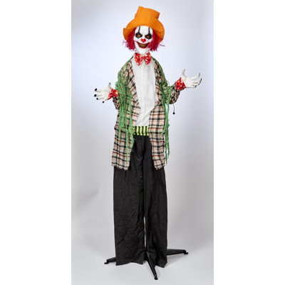 67" Halloween Animated Standing Clown