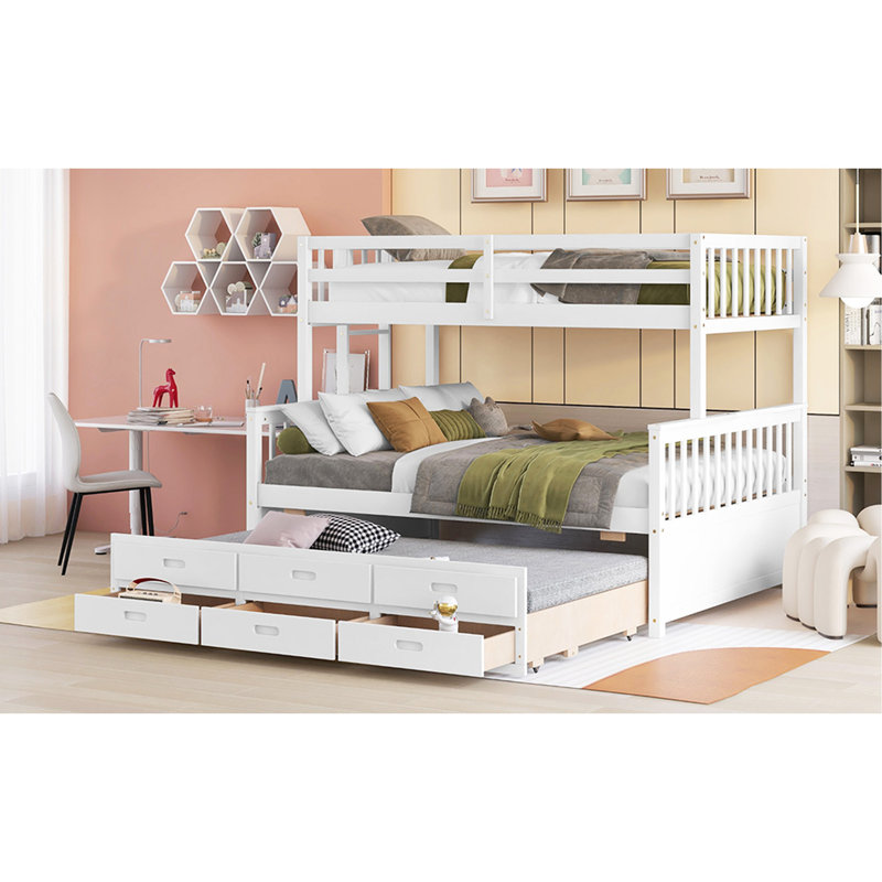 Lit plateforme avec rangement Jarrelle, Blanc