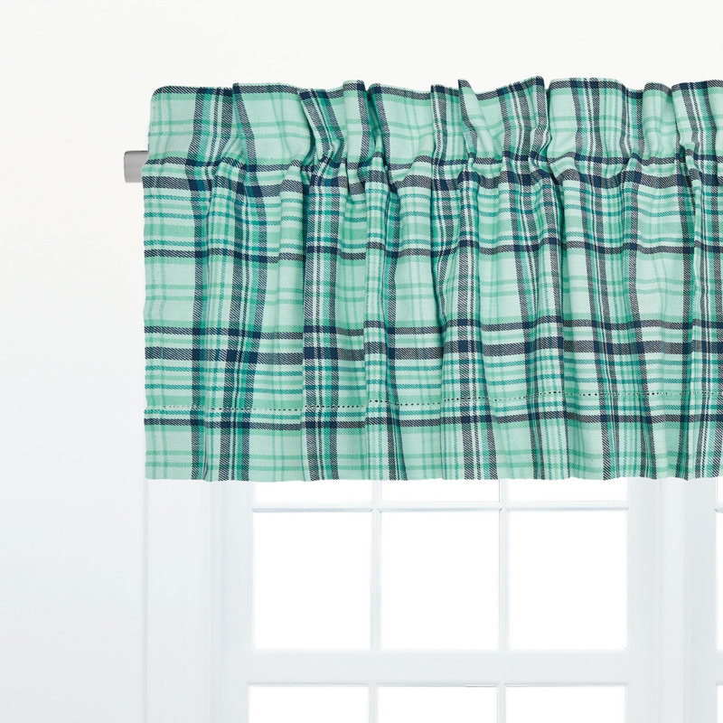 McKinley Plaid Cotton Valance Window Treatment