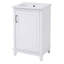 Petit meuble-lavabo moderne avec lavabo en céramique-247768624