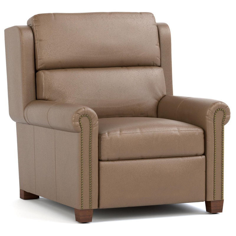 Woodlands Small Roll Arm Wall Recliner, Selvano Granite, Manual - Push Back, Yes