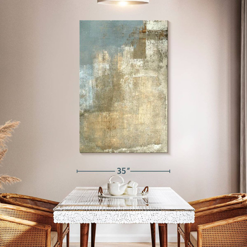 Avery Beige And Gray, 51" H x 34" W
