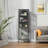 Benoît 62.99-inch Black One Door Metal Storage Cabinet with Fluted Clear Door