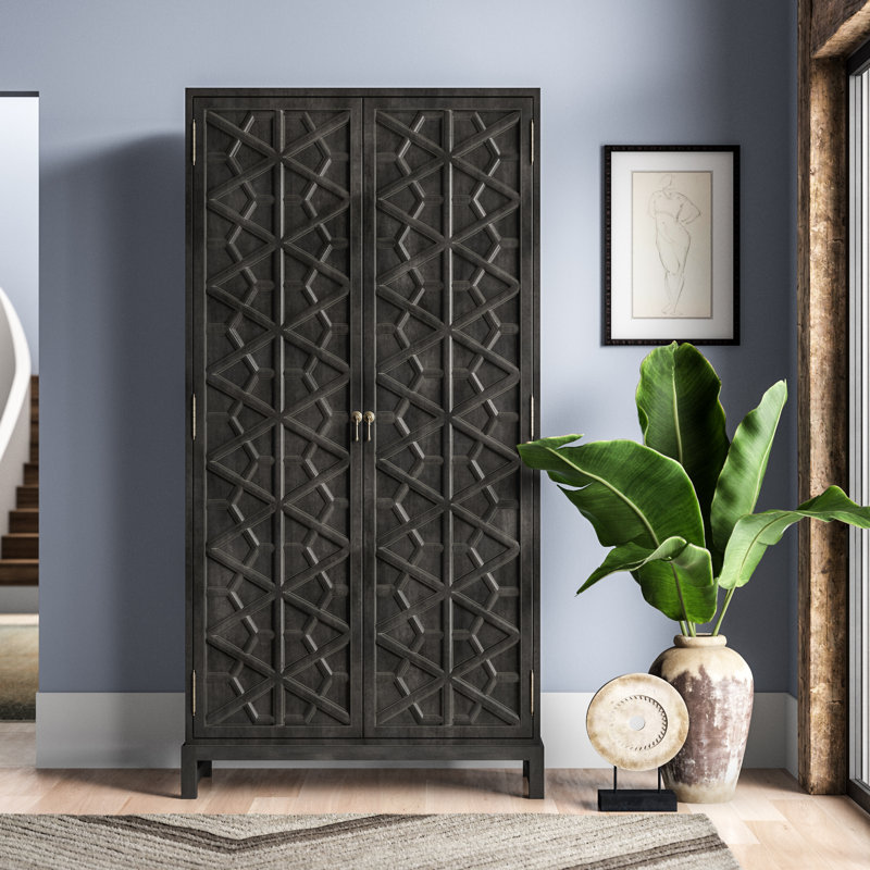 Maharadscha 2 - Door Armoire, Pale, 100" H x 51" W x 20" D