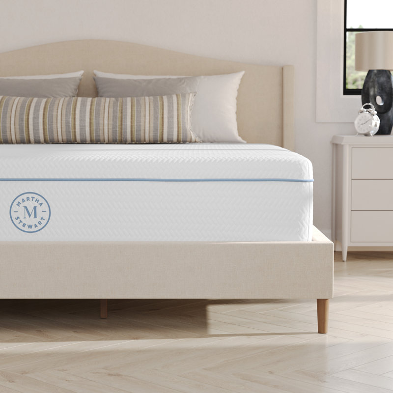 Martha Stewart SleepComplete Medium Support Dual-Action Green Tea Cooling Memory Foam Mattress, King