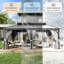 20 pi L 12 pi. D Pavillon de jardin en aluminium