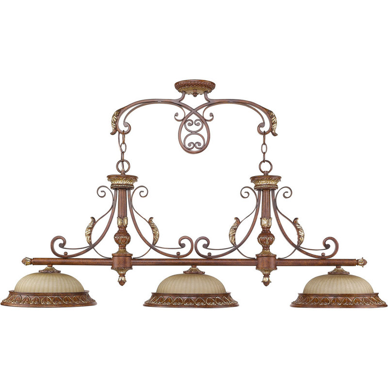 Lustre classique à 3 lumières Aaima