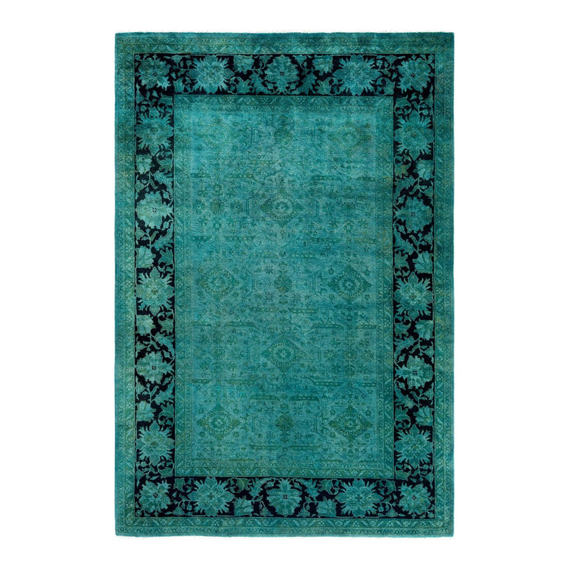 Tapis unique en laine 6 pi 1 po x 9 pi 1 po Vondie