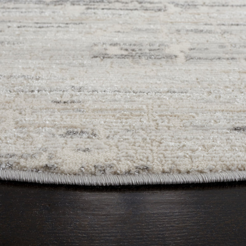 Whisper Performance Abstract Rug, Round 6'7"