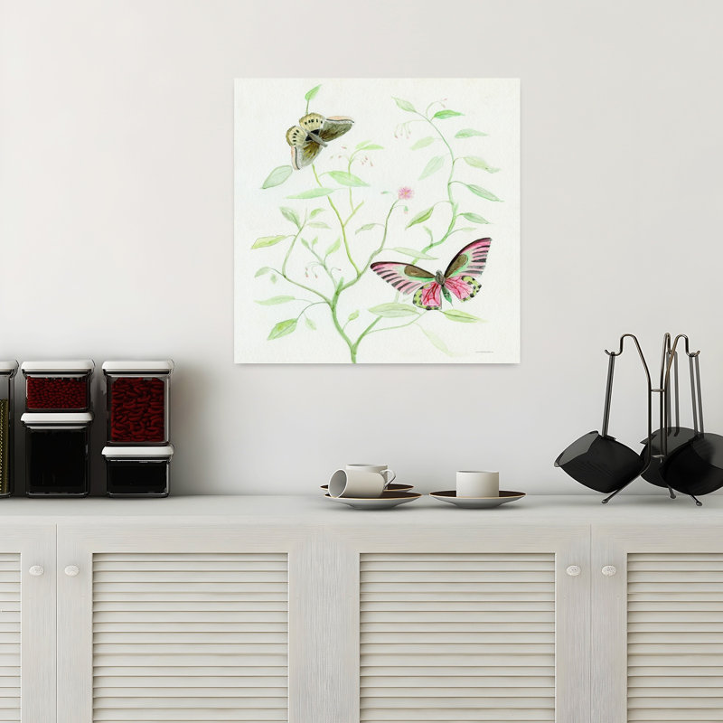 Art contemporain arbre papillon, H 18 po x l 18 po